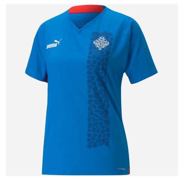Trikot Island Damen Euro 2022 Blau